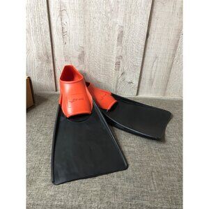 Finis Black Red Long Floating Fins for Swim Snorkeling Size Small Men 3-5 W 4-6